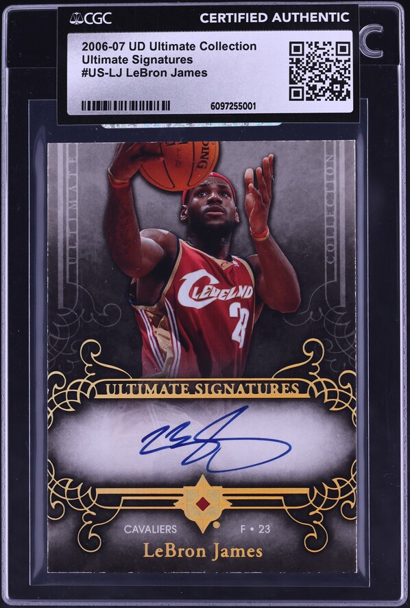 2006 Ultimate Collection Signatures LeBron James AUTO #US-LJ CGC