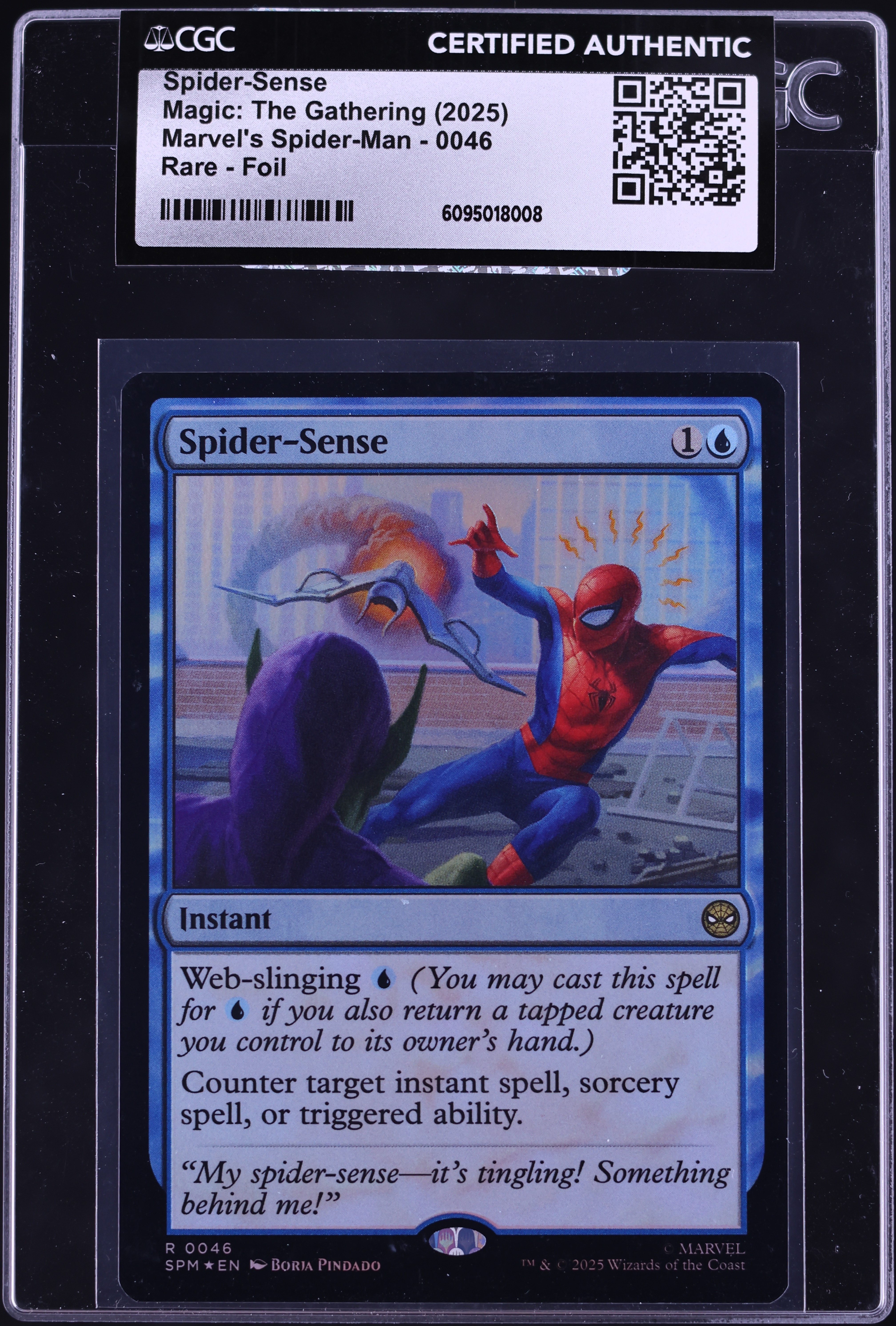 2025 Magic The Gathering MTG Marvel's Spider-Man Foil Spider-Sense #0046 CGC AUTH on Fanatics Collect 2025 Magic The Gathering MTG Marvel's Spider-Man Foil Spider-Sense #0046 CGC AUTH on Fanatics Collect