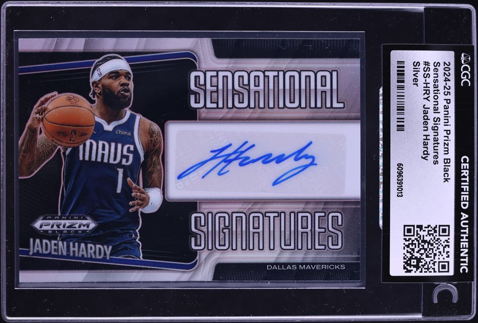 2024 Panini Prizm Black Sensational Silver Jaden Hardy AUTO #SS