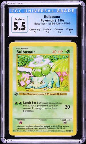 2004 Pokemon Japanese Promo Meiji Chocolate Bulbasaur #51 CGC AUTH