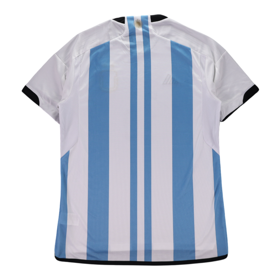 Lionel Messi Signed Autographed Argentina Home World Cup Final Jersey - Icons AUTH, COA