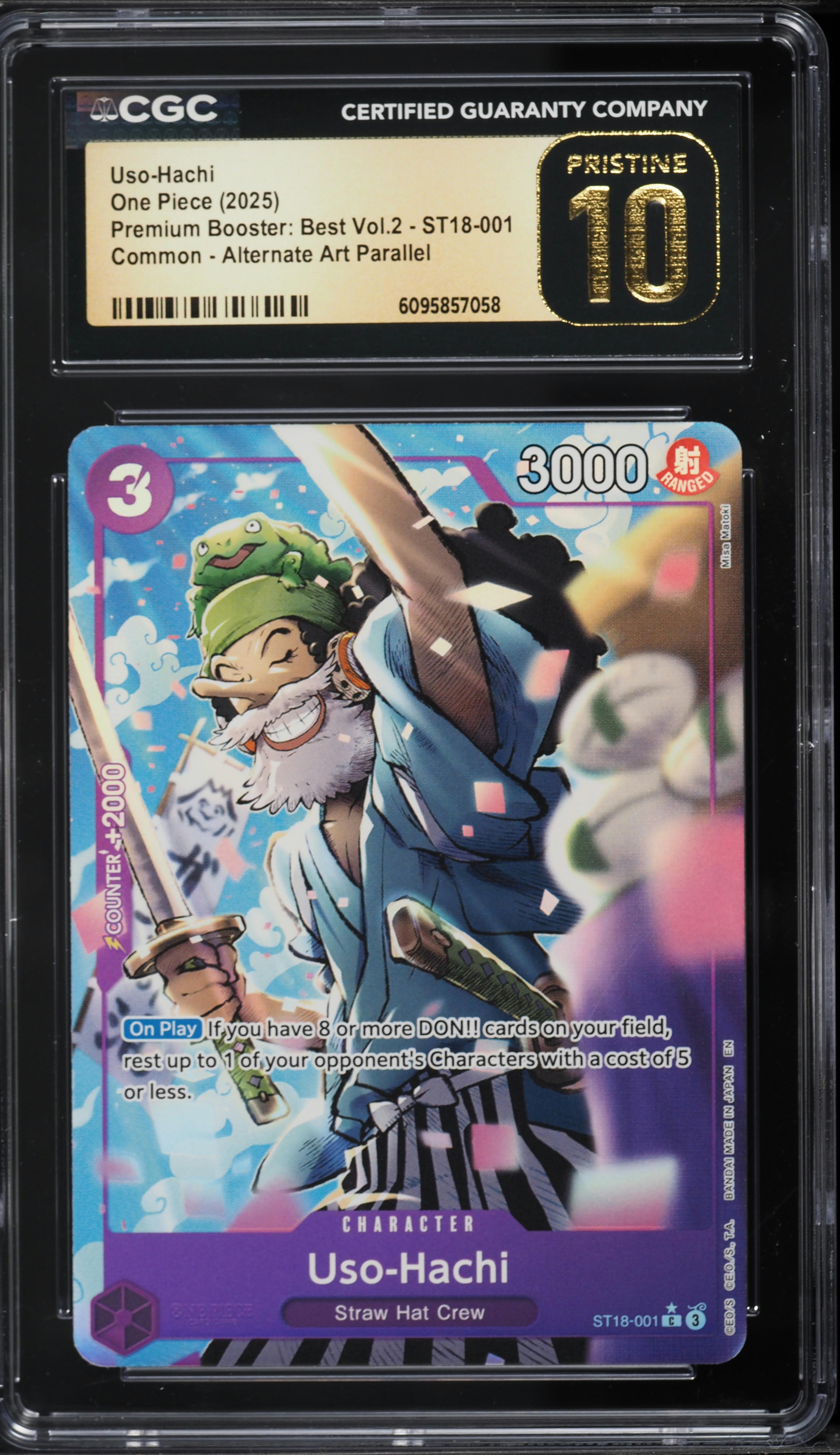 2025 One Piece Japanese Premium Best Vol.2 Alt Art Uso-Hachi #ST18