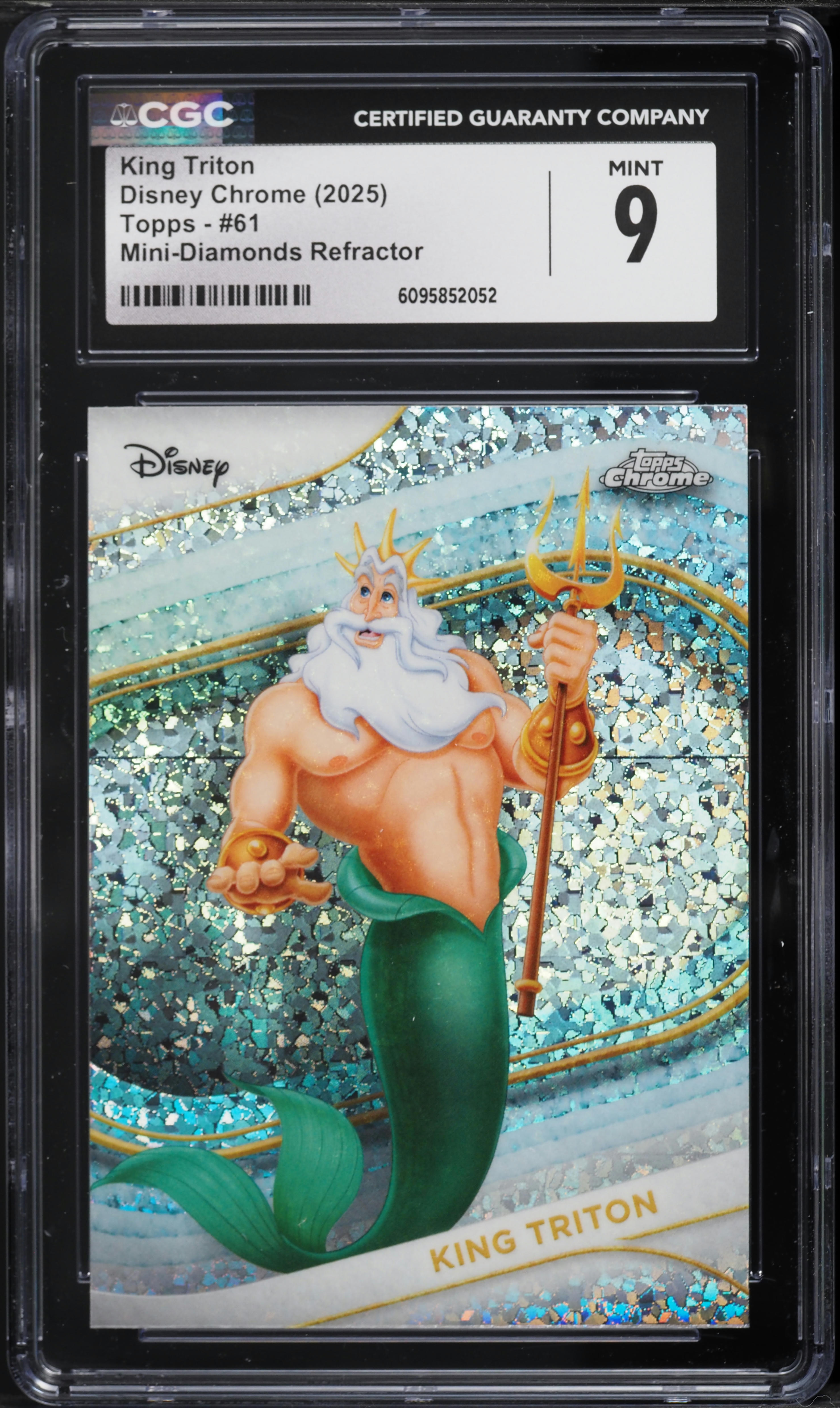 2025 Topps Chrome Disney Mini-Diamonds Refractor King Triton #61