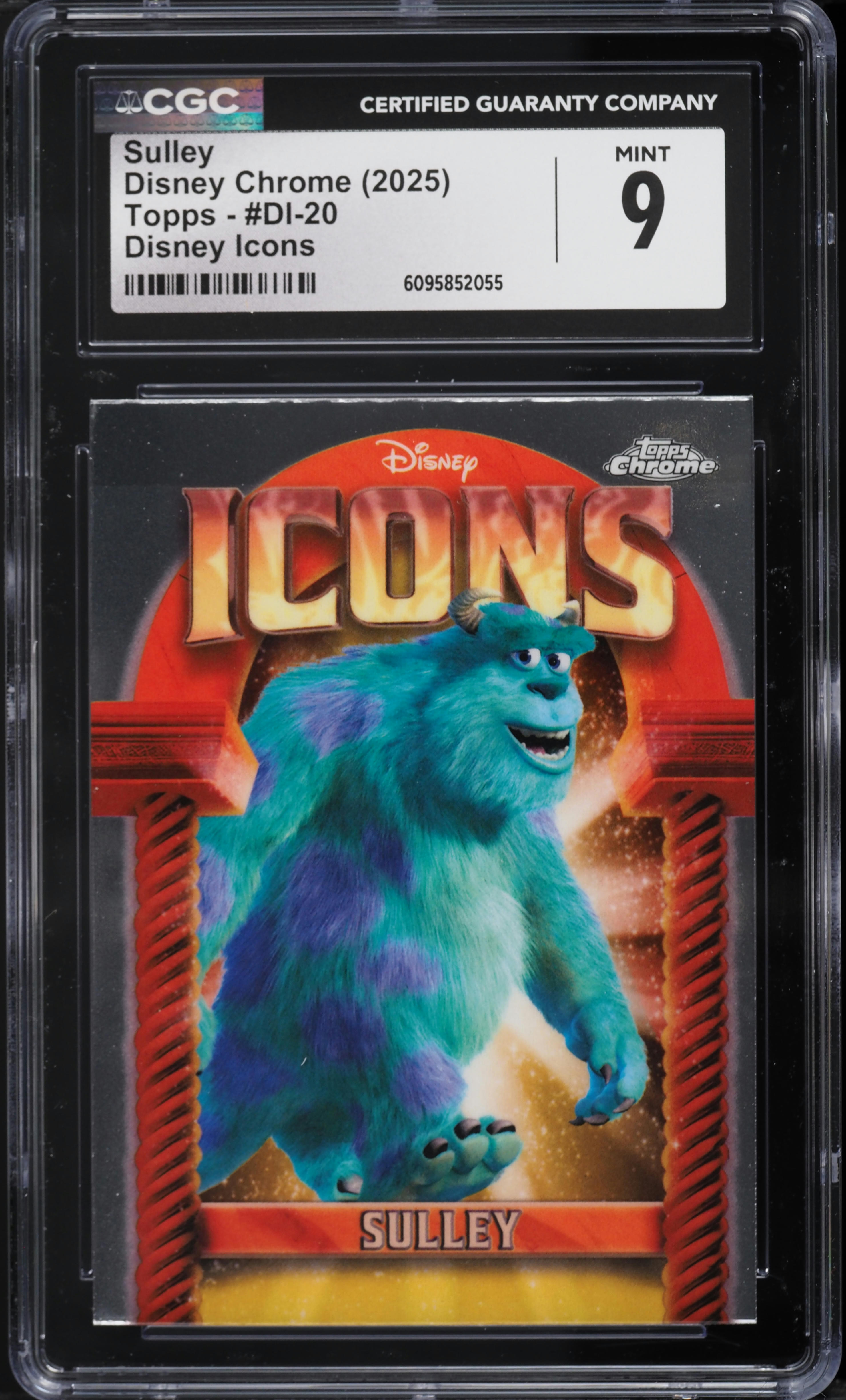 2025 Topps Chrome Disney Icons Sulley #DI-20 CGC 9 MINT on