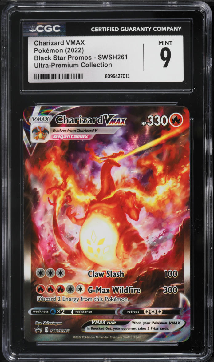 2022 Pokemon Sword & Shield Promo Ultra Premium Charizard VMAX #SWSH261 CGC 9 MINT