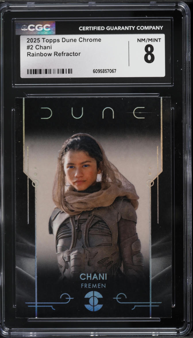 2025 Topps Dune Chrome Rainbow Refractor Chani #2 CGC 8 NM-MT on