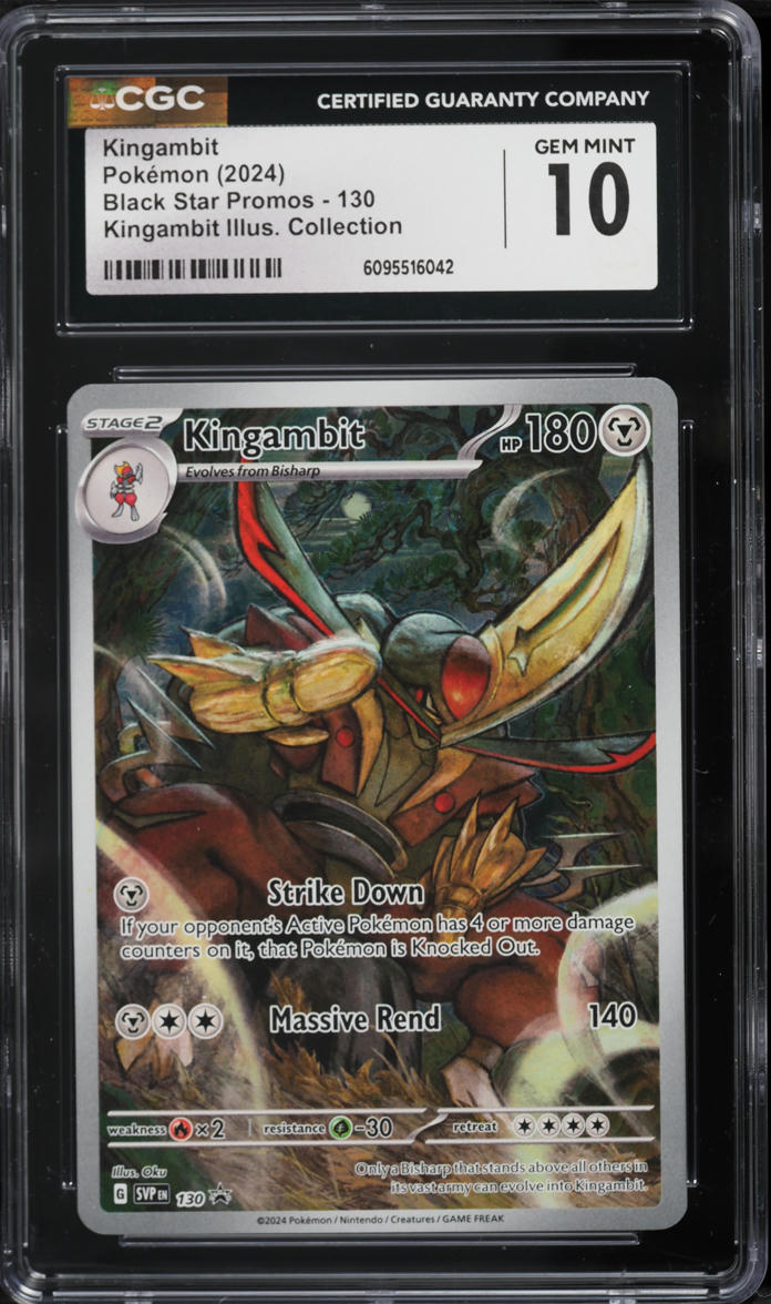 2024 Pokemon Scarlet & Violet Promo Illustration Collection Alt Art  Kingambit #130 CGC 10 GEM on Fanatics Collect