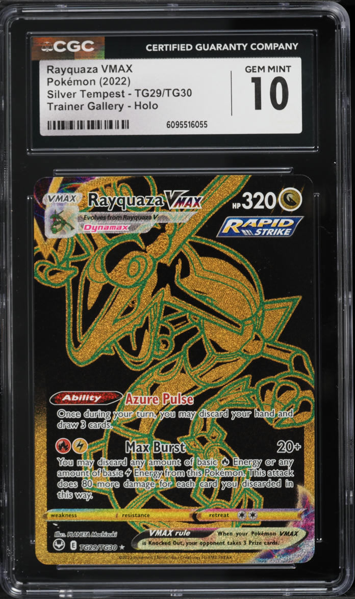 2022 Pokemon Sword & Shield Silver Tempest CHR Rayquaza VMAX #TG29