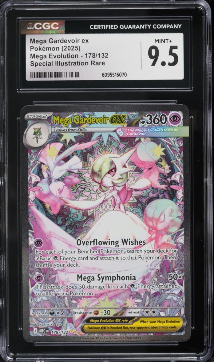 2025 Pokemon Mega Evolution SIR Mega Gardevoir Ex #178 CGC 9.5