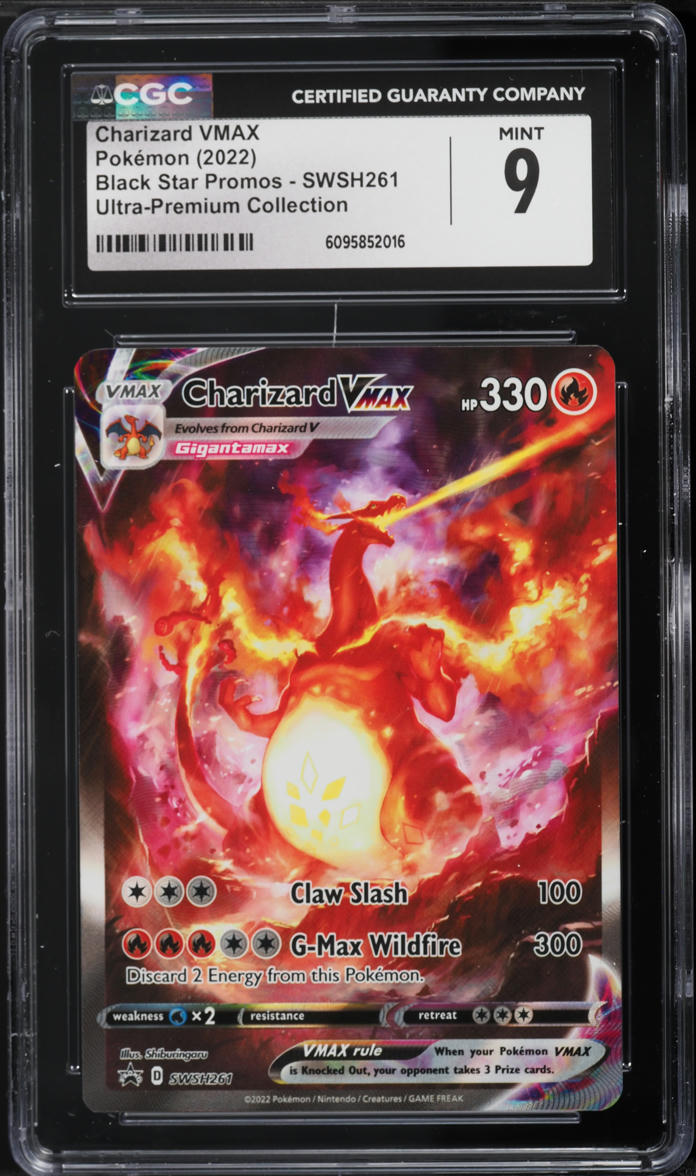 2022 Pokemon SWSH Black Star Promo Ultra Premium Charizard VMAX #SWSH261 CGC 9 MINT