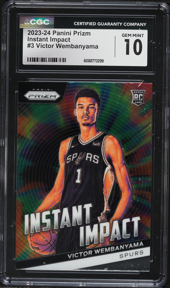 2023 Panini Prizm Instant Impact Victor Wembanyama ROOKIE #3 CGC 10 GEM MINT