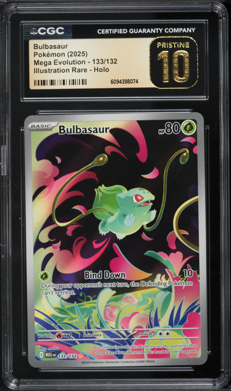 2025 Pokemon Japanese Mega Brave AR Bulbasaur #64 CGC 10 PRISTINE