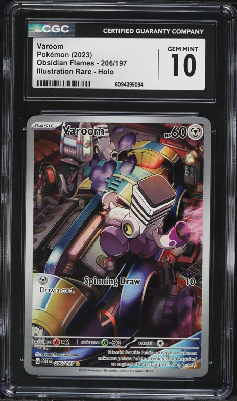 2023 Pokemon Scarlet & Violet Obsidian Flames IR Varoom #206 CGC 10 GEM MINT
