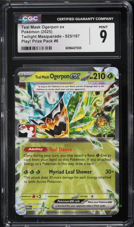 teal mask ogerpon ex pokemon card - - SVP 166 - Black Star Promo If you attached Energy to a Pokémon in this way A peek at Teal Mask