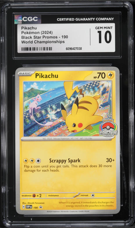 2024 Pokemon Scarlet & Violet Promo World Championships Pikachu
