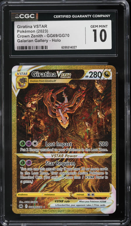 2023 Pokemon Sword & Shield Crown Zenith Gold Rare Giratina VSTAR