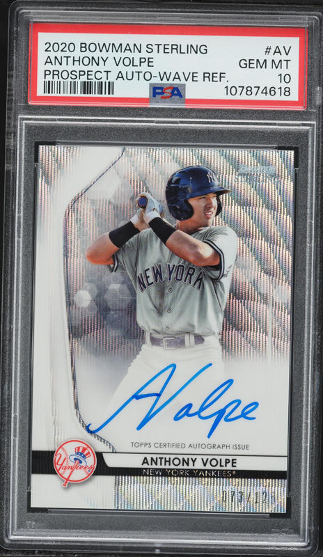 2020 Bowman 1st Edition Yellow Foil Anthony Volpe ROOKIE /75 #BFE