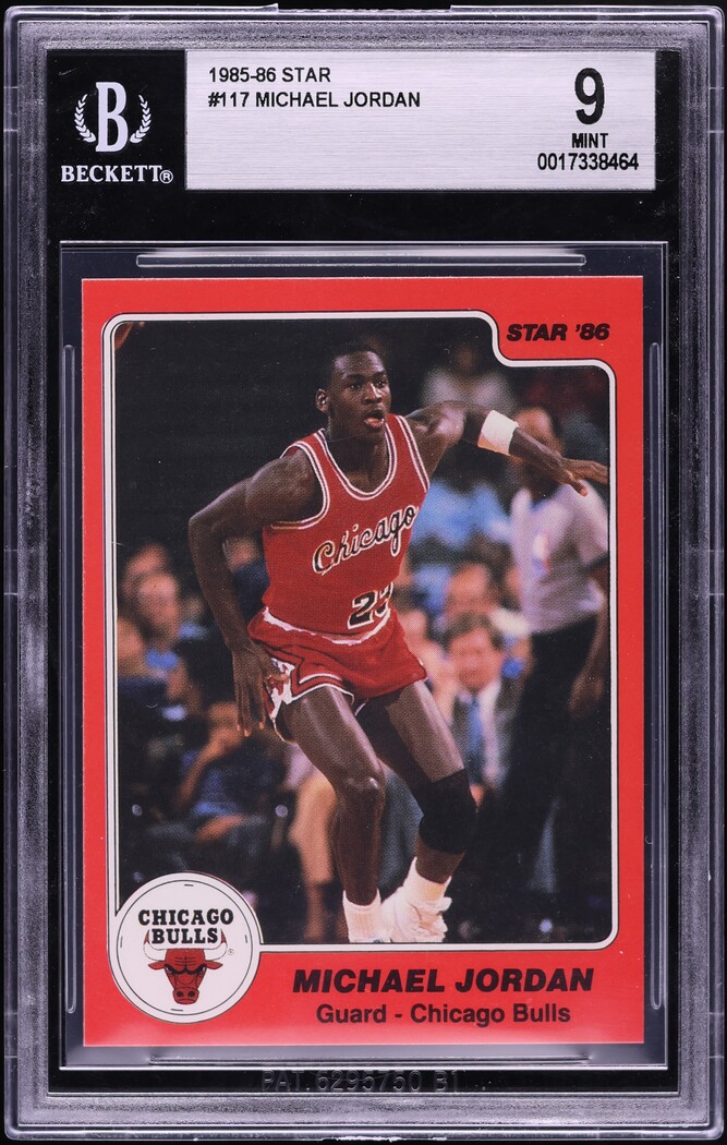 1985 Star Basketball Michael Jordan ROOKIE #117 BGS 9 MINT
