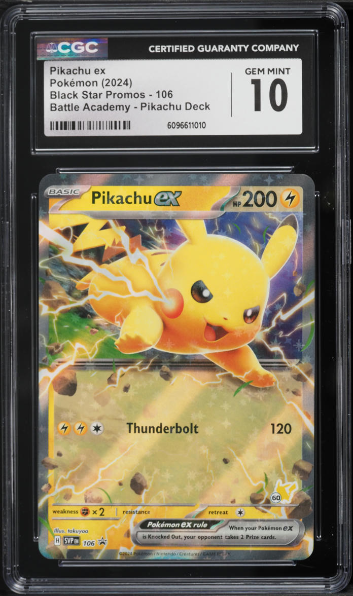 2024 Pokemon SWSH Battle Academy Pikachu Deck #60 Pikachu ex #106
