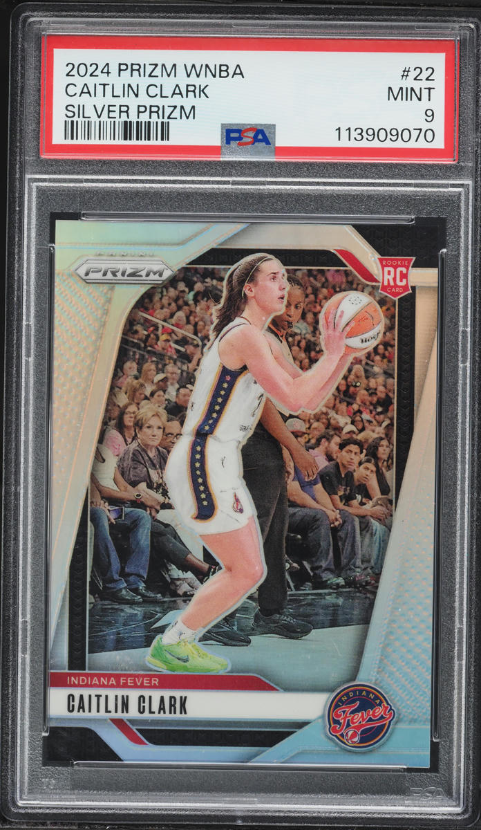 2024 Panini Prizm WNBA Silver Caitlin Clark ROOKIE #22 PSA 9 MINT