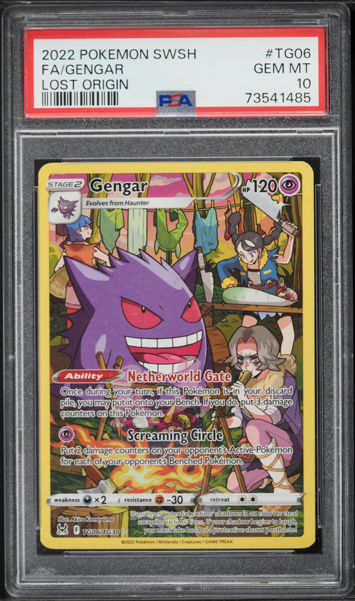 2022 Pokemon Sword & Shield Lost Origin TG Gengar #TG06 PSA 10 GEM MINT