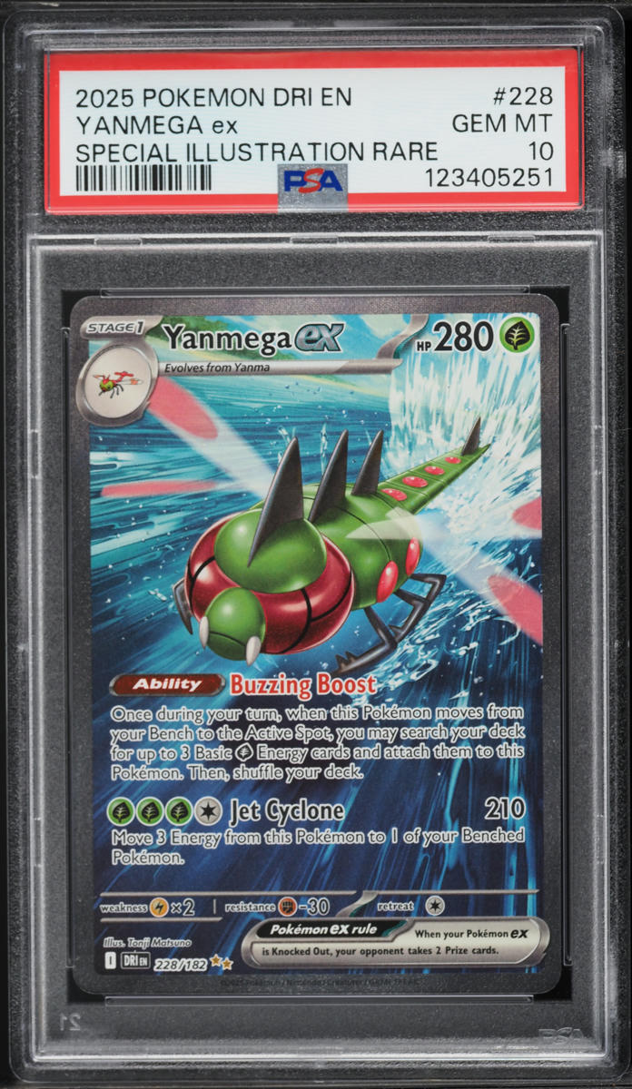 2025 Pokemon Scarlet & Violet Destined Rivals SIR Yanmega EX #228 PSA 10 GEM MINT