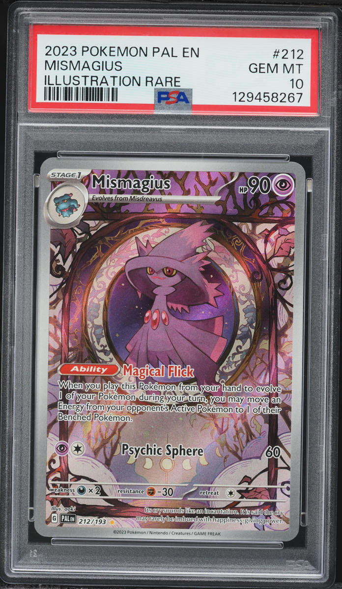 2023 Pokemon Scarlet & Violet Paldea Evolved IR Mismagius #212 PSA 10 GEM MINT