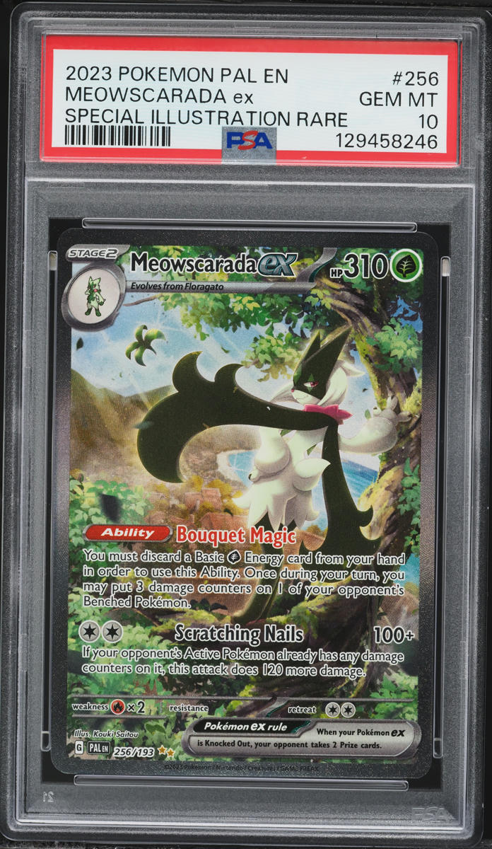 2023 Pokemon Scarlet & Violet Paldea Evolved SIR Meowscarada Ex #256 PSA 10 GEM MINT