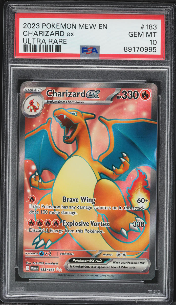 2023 Pokemon Scarlet & Violet 151 Full Art Charizard EX #183 PSA 10 GEM MINT