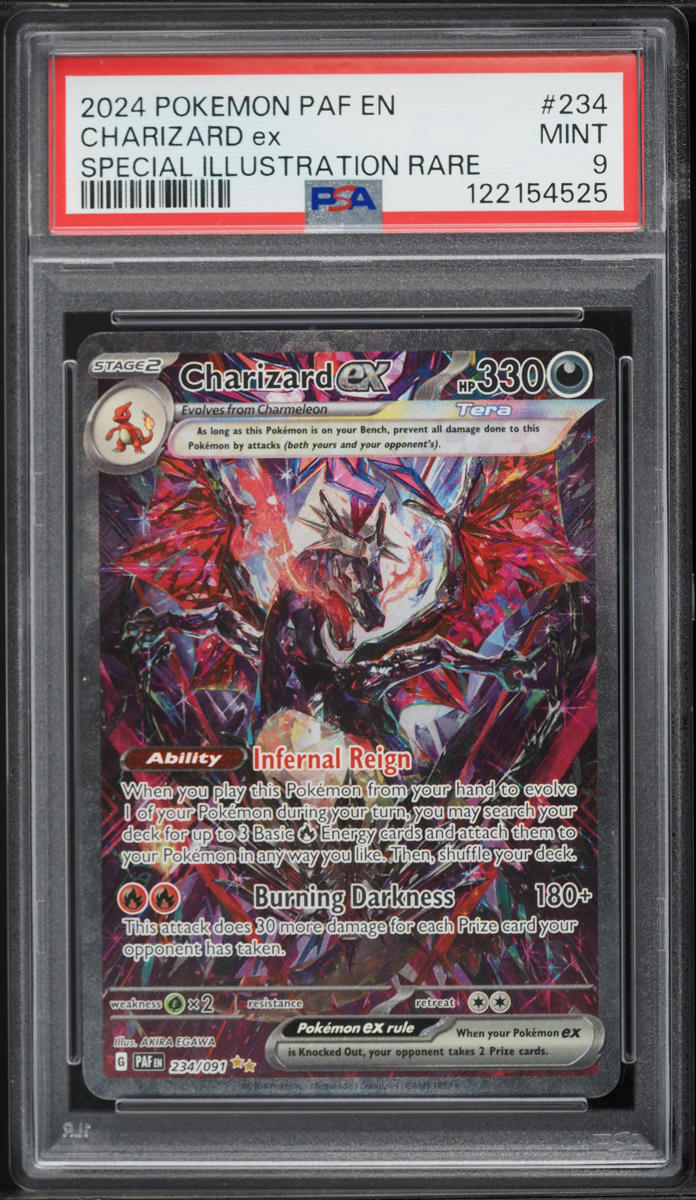 2024 Pokemon Scarlet & Violet Paldean Fates SIR Charizard EX #234 PSA 9 MINT