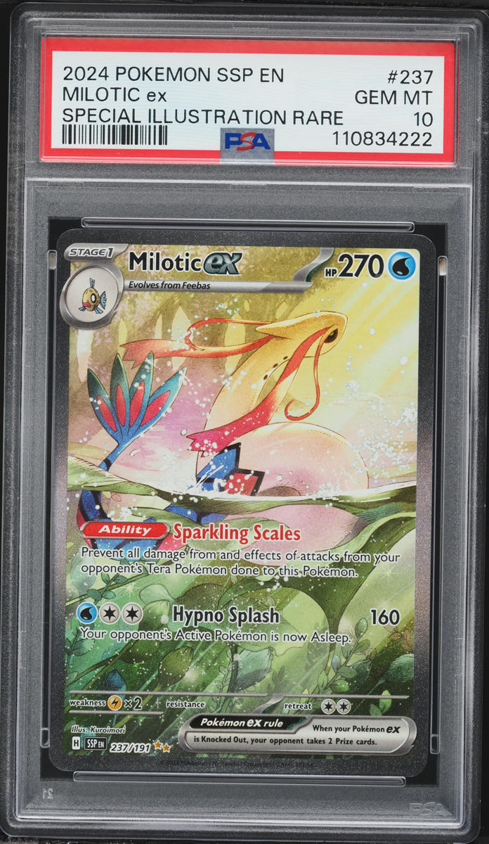 2024 Pokemon Scarlet & Violet Surging Sparks SIR Milotic ex #237 PSA 10 GEM MINT