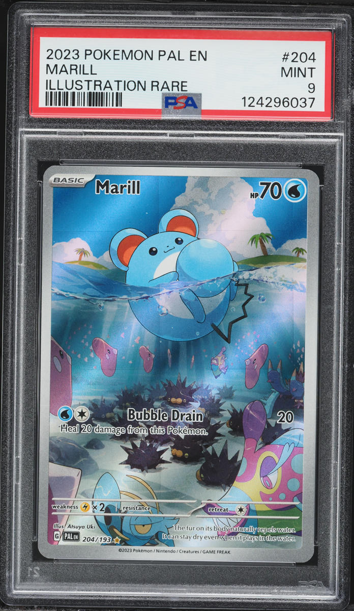 2023 Pokemon Scarlet & Violet Paldea Evolved IR Marill #204 PSA 9 MINT