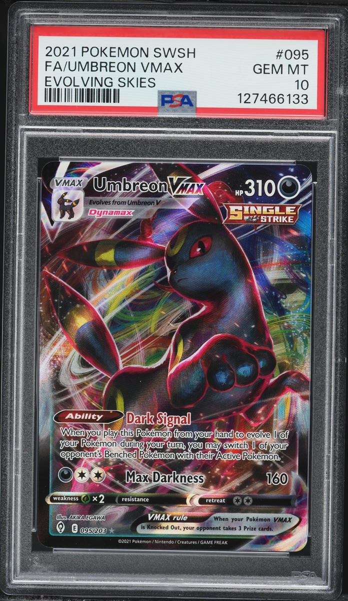 2021 Pokemon Sword & Shield Evolving Skies Alt Art Umbreon VMAX #95 PSA 10 GEM MINT