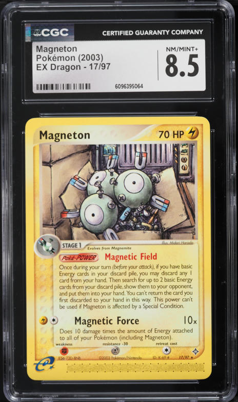 2003 Pokemon EX Dragon Magneton #17 CGC 8.5 NM-MT+