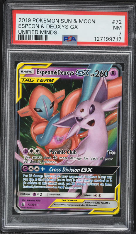 2019 Pokemon Japanese Sun & Moon Tag Team Starter Set Espeon & Deoxys GX #1  PSA 10 GEM MINT on Fanatics Collect