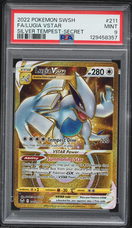 lugia vstar pokemon card price 211/195- Silver Tempest - Full Art perfect for serious collectors and enthusiasts of the Pokmon Trading Card Game. Lugia Vstar 202/195- Silver Tempest