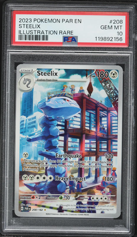 2023 Pokemon Scarlet & Violet Paradox Rift IR Steelix #208 PSA 10 GEM MINT