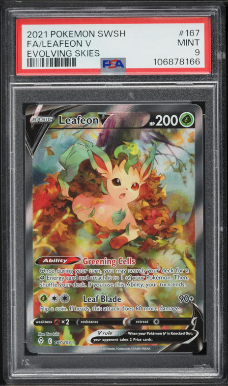 2021 Pokemon Japanese Sword & Shield Eevee Heroes Full Art Leafeon