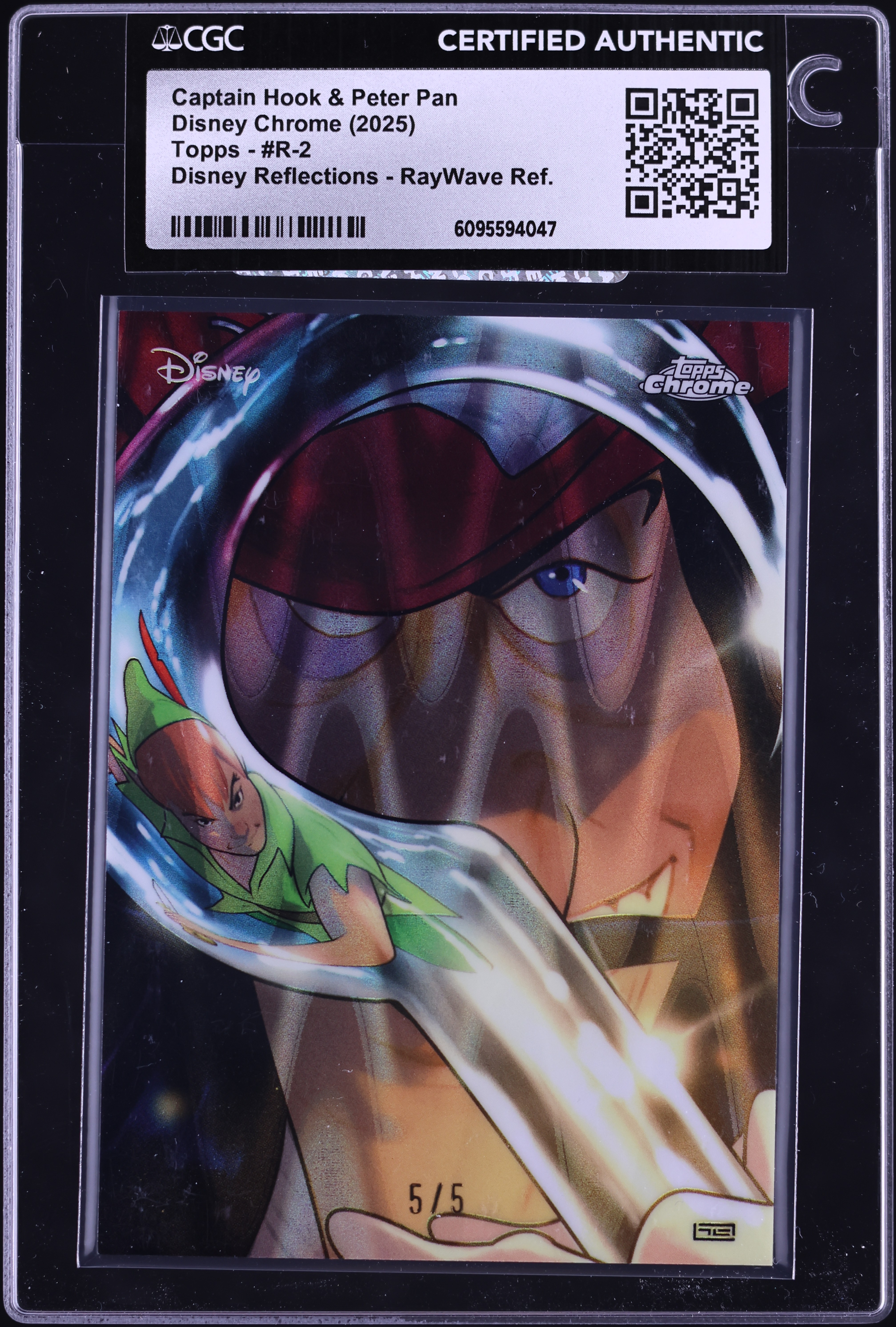 2025 Topps Disney Chrome Reflections RayWave Refractor Captain