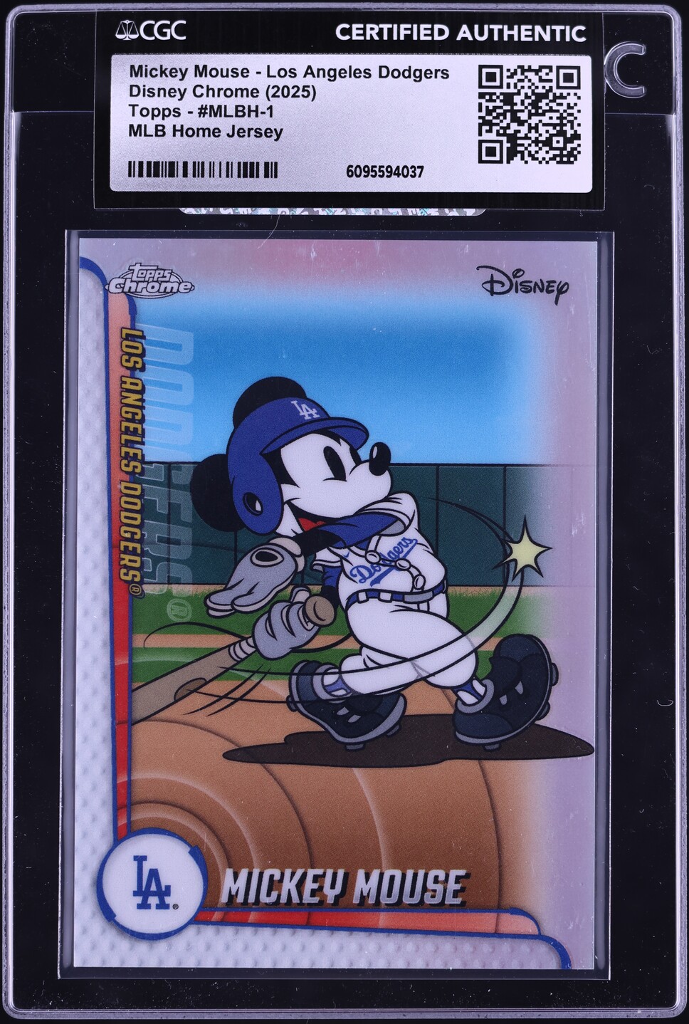 2025 Topps Disney Chrome MLB Home Jersey Mickey Mouse Los Angeles