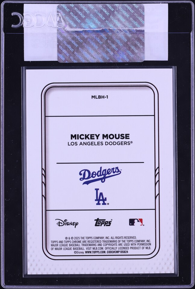 2025 Topps Disney Chrome MLB Home Jersey Mickey Mouse Los Angeles