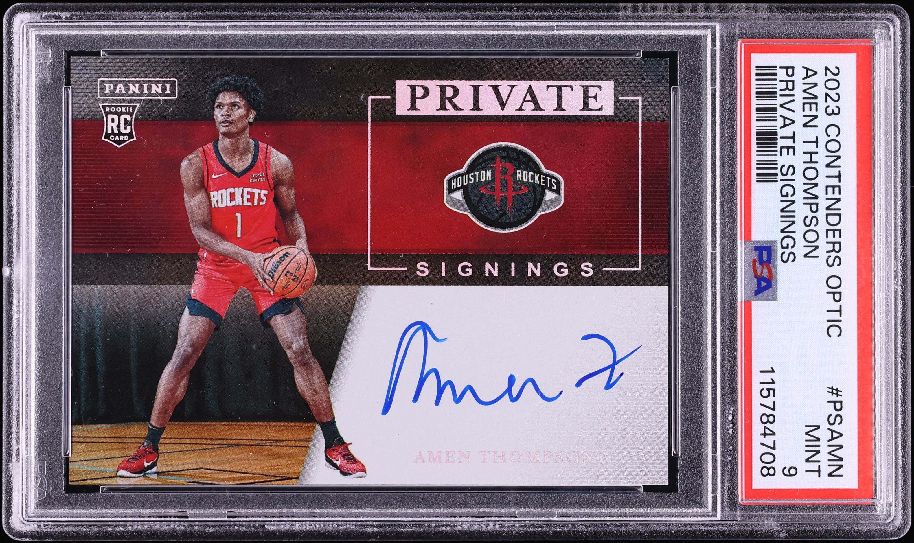 2023 Panini Contenders Optic Private Signings Amen Thompson ROOKIE 
