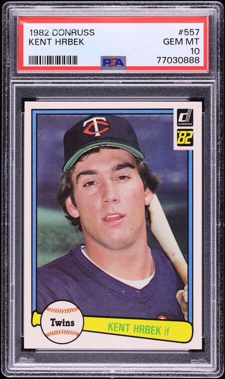 1982 Donruss Kent Hrbek ROOKIE #557 PSA 10 GEM MINT