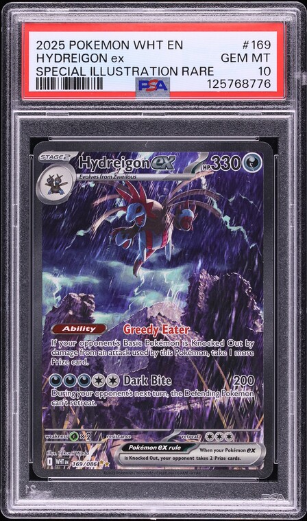 2025 Pokemon Scarlet & Violet White Flare SIR Hydreigon ex #169