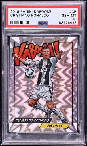 2018 Panini Kaboom! Cristiano Ronaldo #K-CR PSA 10 GEM MINT on