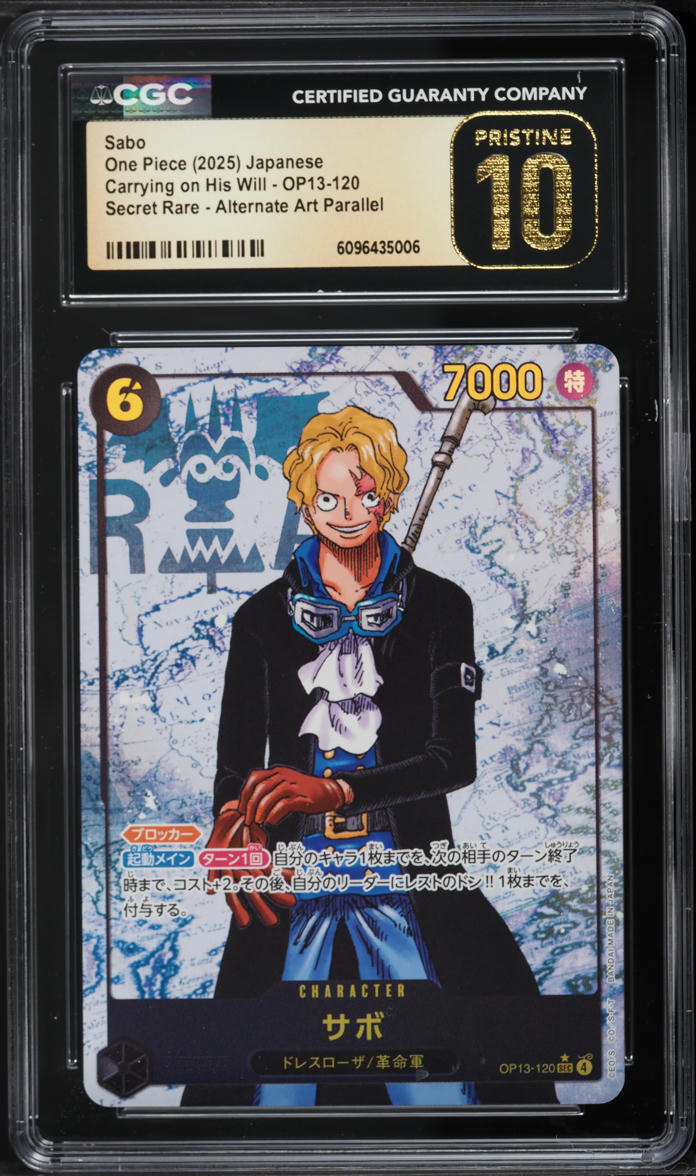 2025 One Piece Japanese Carrying On His Will SEC Sabo #OP13-120