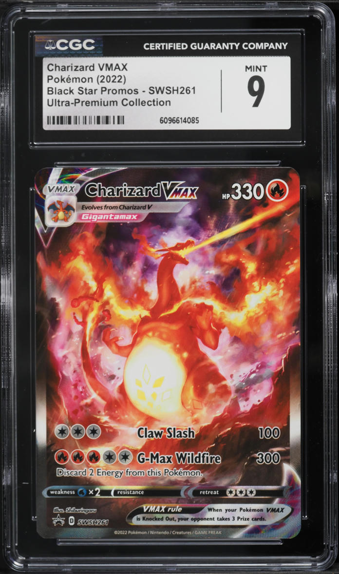 2022 Pokemon Sword & Shield Promo Ultra Premium Charizard VMAX #SWSH261 CGC 9 MINT