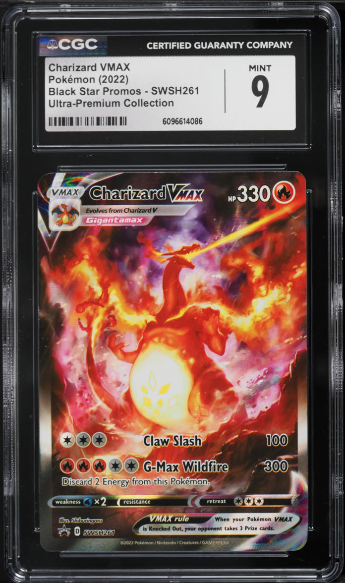 2022 Pokemon Sword & Shield Promo Ultra Premium Charizard VMAX #SWSH261 CGC 9 MINT