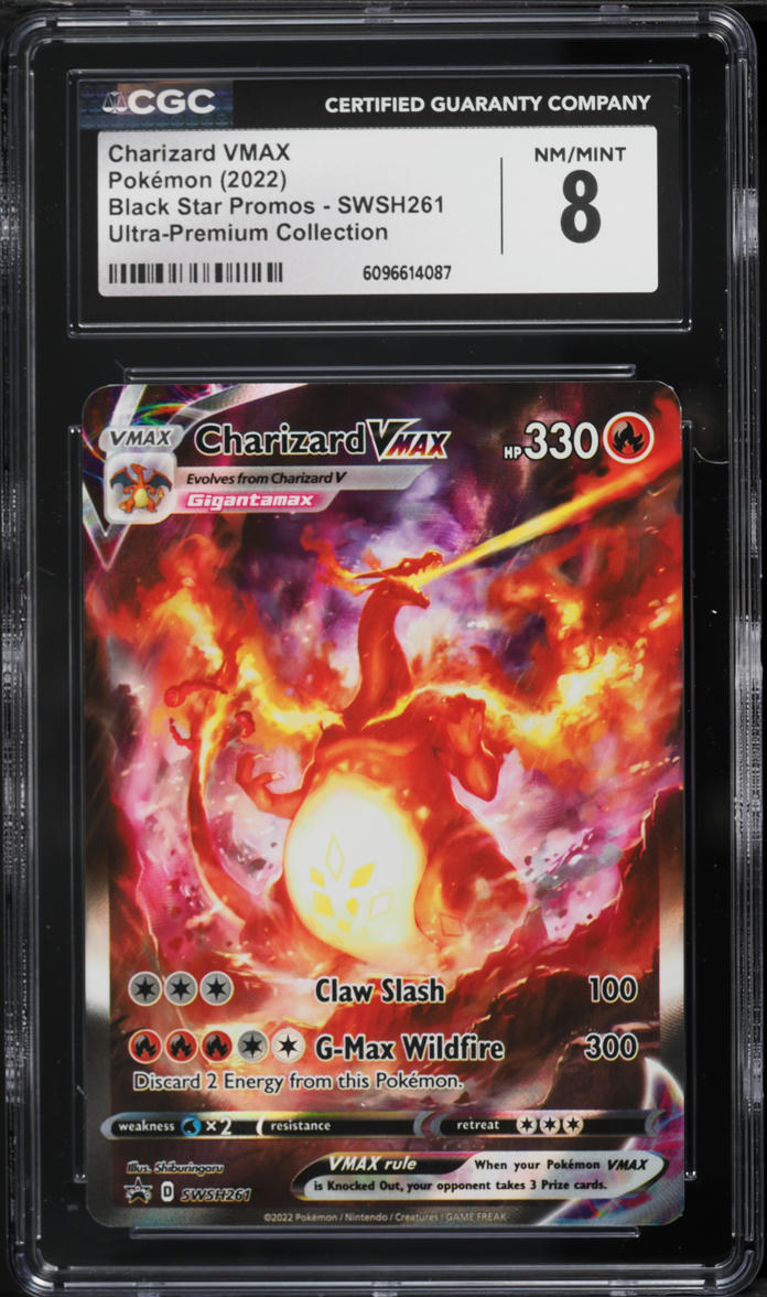 2022 Pokemon Sword & Shield Promo Ultra Premium Charizard VMAX #SWSH261 CGC 8 NM-MT