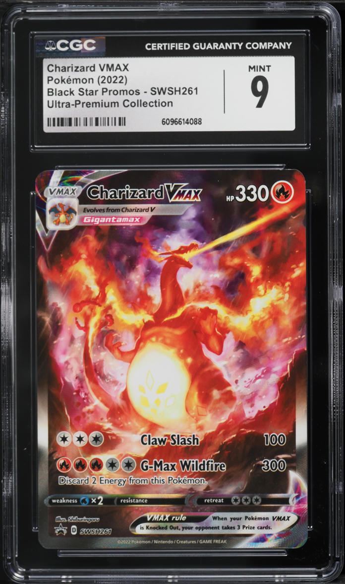 2022 Pokemon Sword & Shield Promo Ultra Premium Charizard VMAX #SWSH261 CGC 9 MINT